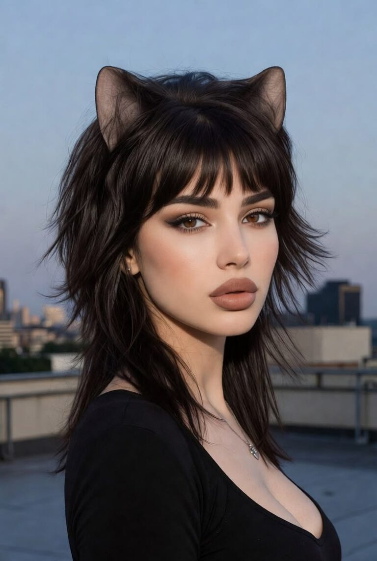 17 Wolf Cut With Bangs Medium Hair Ideas That Are Totally Transformative