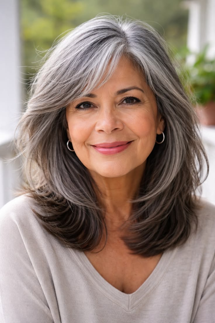 16 Gray Highlights Brown Hair Over 50: The Most Flattering Ways to Embrace Your Silver